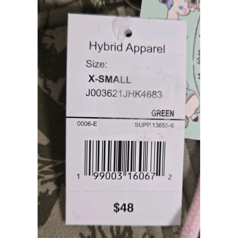 Hello Kitty & Friends Sweatshirt XS Olive Green Zip Up Graphic Fleece Lined NEW - Picture 11 of 12